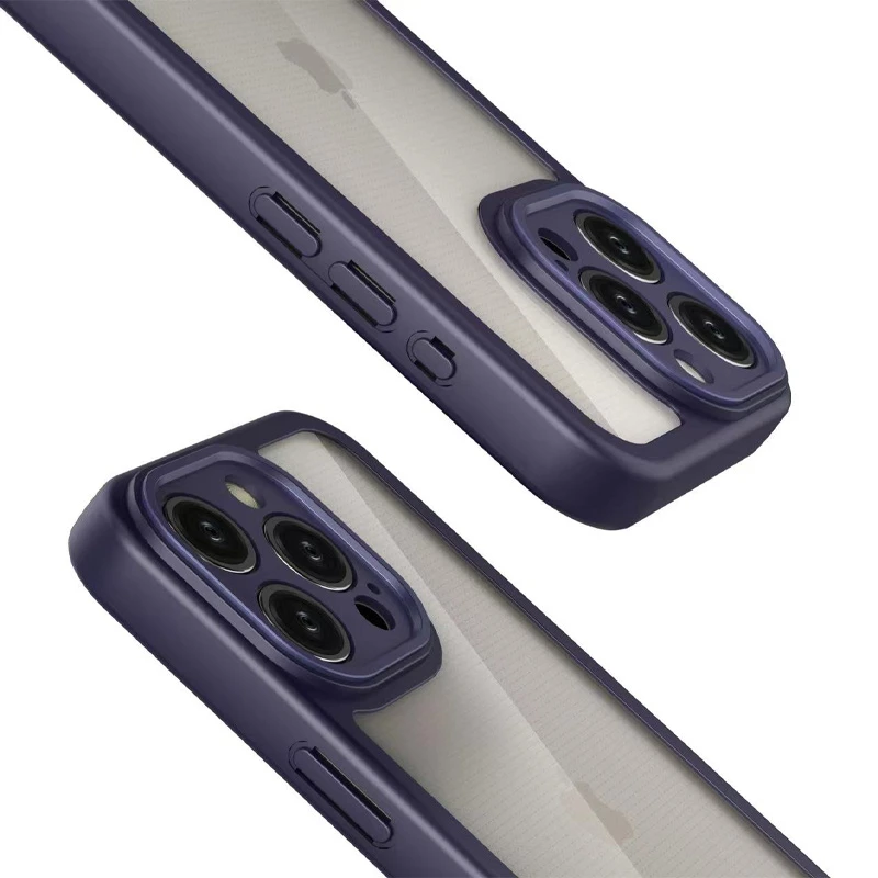 TPU чехол Transparent + Colour 1,5mm для Apple iPhone 11 Pro (5.8"), Purple 1, TPU, купить оптом с доставкой