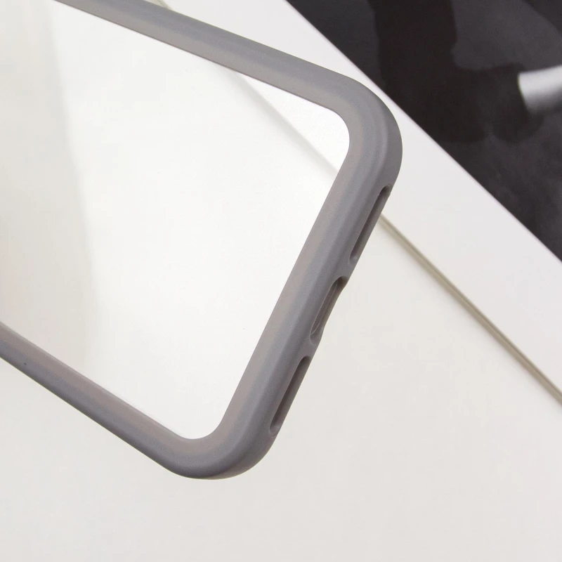 TPU чехол Transparent + Colour 1,5mm для Apple iPhone 14 (6.1"), Grey 5, TPU, купить оптом с доставкой