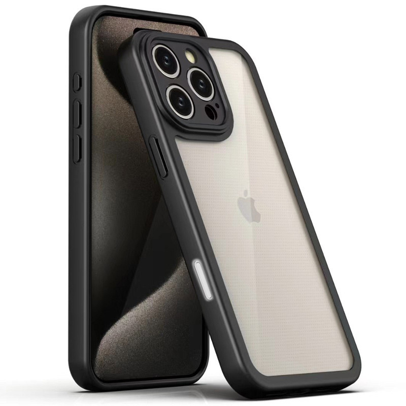 Чохол Transparent + Colour 1.5mm для Apple iPhone 16 Pro (6.3) | З кольоровим бампером і захистом камери на малюнкі №1