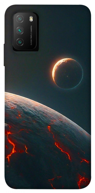 Чехол itsPrint Lava planet для Xiaomi Poco M3, космос, купить оптом с доставкой