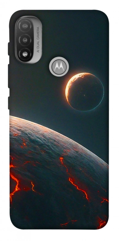 Чехол itsPrint Lava planet для Motorola Moto E20, космос, купить оптом с доставкой