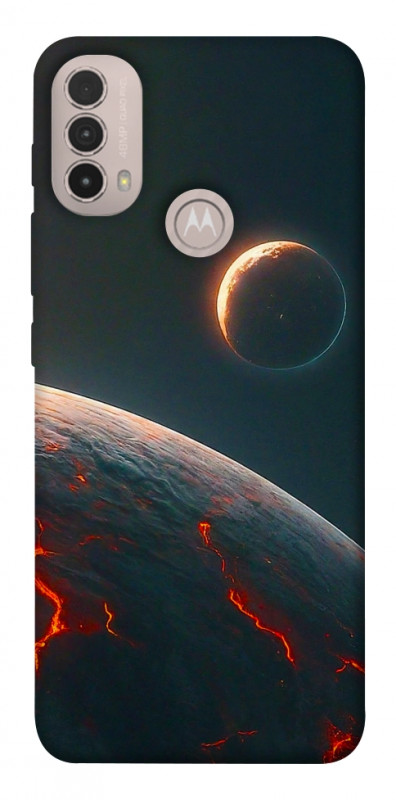 Чехол itsPrint Lava planet для Motorola Moto E40, космос, купить оптом с доставкой