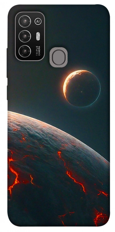 Чехол itsPrint Lava planet для ZTE Blade A52, космос, купить оптом с доставкой