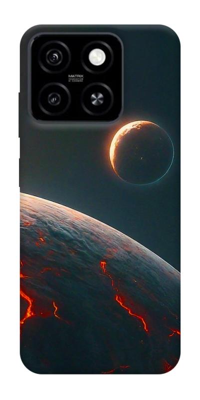 Чехол itsPrint Lava planet для ZTE Blade A55 4G, космос, купить оптом с доставкой