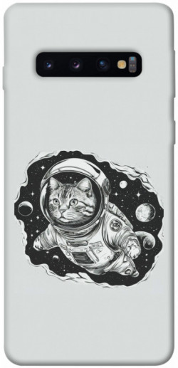 Чохол itsPrint Кіт космонавт для Samsung Galaxy S10