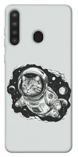 Чохол itsPrint Кіт космонавт для Samsung Galaxy A21