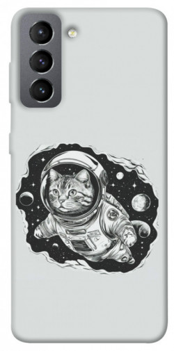 Чохол itsPrint Кіт космонавт для Samsung Galaxy S21 FE