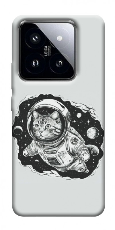 Чохол itsPrint Кіт космонавт для Xiaomi 14 Pro, космос, купити оптом з доставкою