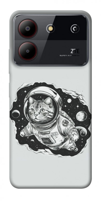 Чохол itsPrint Кіт космонавт для ZTE Blade A54 4G, космос, купити оптом з доставкою
