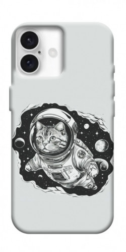 Чехол itsPrint Кот космонавт для Apple iPhone 16 Plus (6.7")