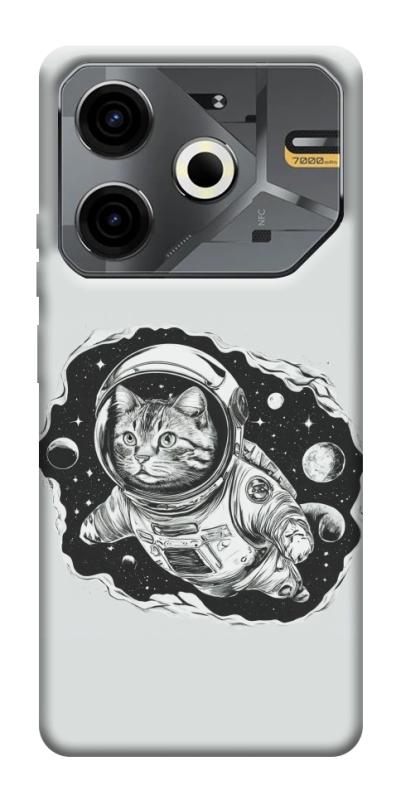 Чохол itsPrint Кіт космонавт для TECNO Pova 6 Neo (LI6), космос, купити оптом з доставкою