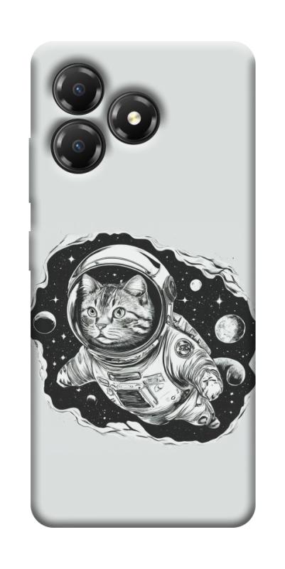Чохол itsPrint Кіт космонавт для ZTE Blade A36, космос, купити оптом з доставкою