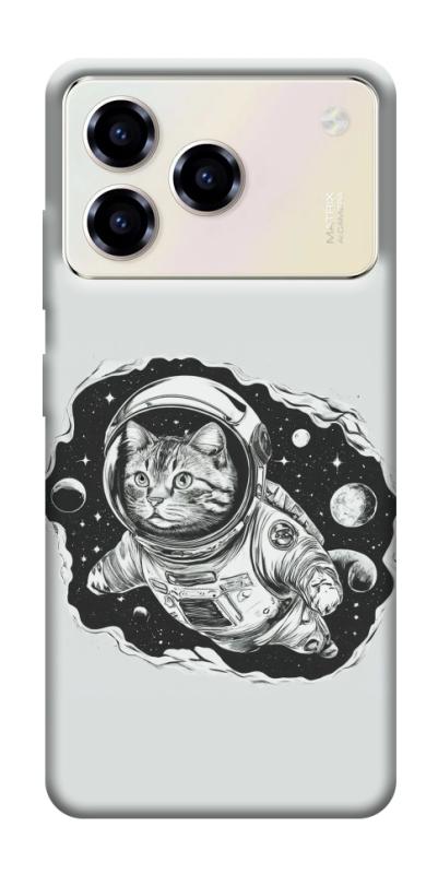 Чохол itsPrint Кіт космонавт для ZTE Blade A76, космос, купити оптом з доставкою