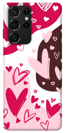 Чехол itsPrint Hearts mood для Samsung Galaxy S21 Ultra