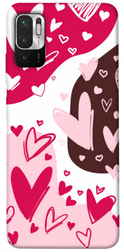 Чехол itsPrint Hearts mood для Xiaomi Redmi Note 10 5G