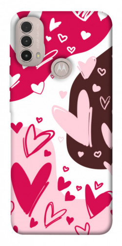 Чехол itsPrint Hearts mood для Motorola Moto E40