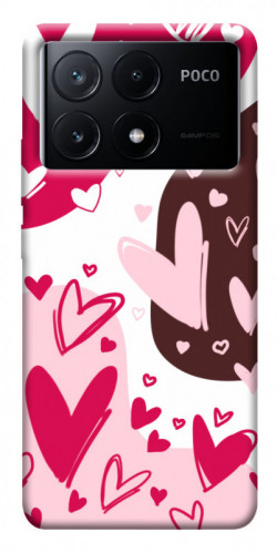 Чехол itsPrint Hearts mood для Xiaomi Poco X6