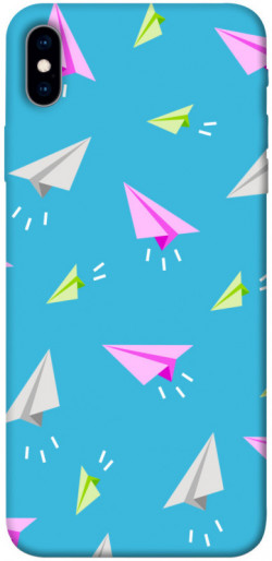 Чехол itsPrint Бумажные самолетики для Apple iPhone XS Max (6.5")