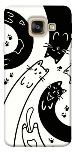 Чехол itsPrint Черно-белые коты для Samsung A520 Galaxy A5 (2017)