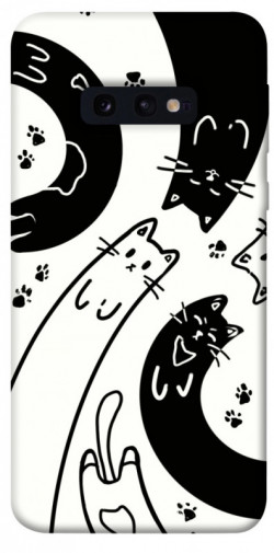 Чохол itsPrint Чорно-білі коти для Samsung Galaxy S10e