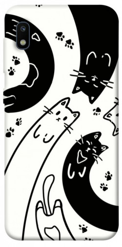 Чехол itsPrint Черно-белые коты для Samsung Galaxy A10 (A105F)