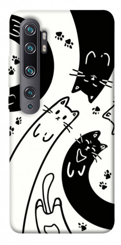 Чехол itsPrint Черно-белые коты для Xiaomi Mi Note 10 / Note 10 Pro / Mi CC9 Pro