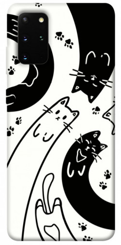 Чехол itsPrint Черно-белые коты для Samsung Galaxy S20+