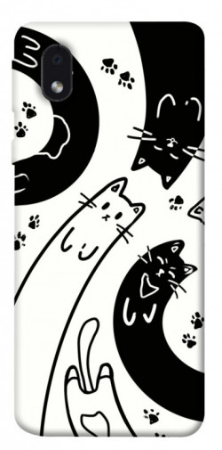 Чехол itsPrint Черно-белые коты для Samsung Galaxy M01 Core / A01 Core