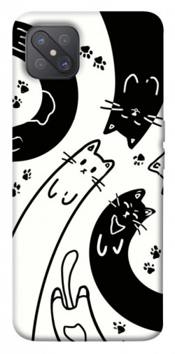 Чехол itsPrint Черно-белые коты для Oppo A92s