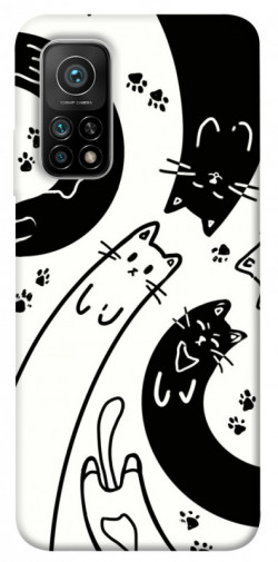 Чохол itsPrint Чорно-білі коти для Xiaomi Mi 10T Pro