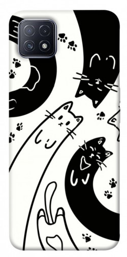 Чохол itsPrint Чорно-білі коти для Oppo A73