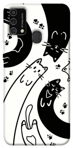 Чехол itsPrint Черно-белые коты для Samsung Galaxy M21s