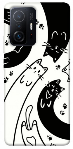 Чохол itsPrint Чорно-білі коти для Xiaomi 11T / 11T Pro