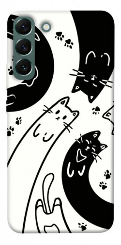 Чехол itsPrint Черно-белые коты для Samsung Galaxy S22+