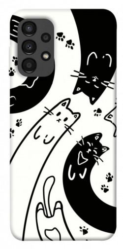 Чехол itsPrint Черно-белые коты для Samsung Galaxy A13 4G