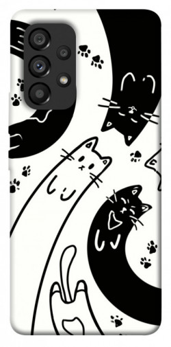 Чехол itsPrint Черно-белые коты для Samsung Galaxy A53 5G