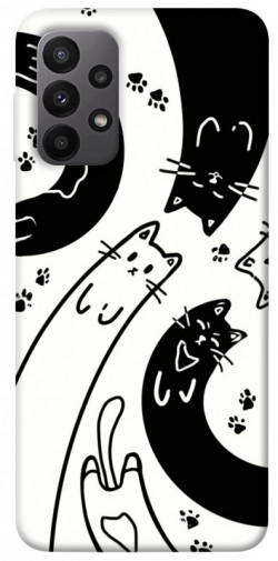 Чехол itsPrint Черно-белые коты для Samsung Galaxy A23 4G