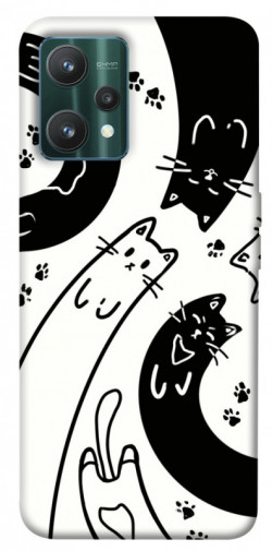 Чохол itsPrint Чорно-білі коти для Realme 9 Pro
