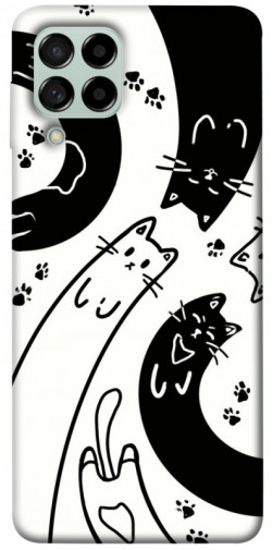 Чохол itsPrint Чорно-білі коти для Samsung Galaxy M53 5G