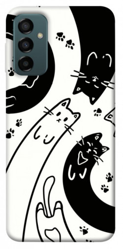 Чехол itsPrint Черно-белые коты для Samsung Galaxy M13 4G