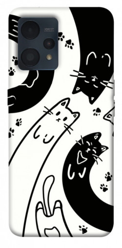 Чохол itsPrint Чорно-білі коти для Realme 9 4G / 9 Pro+