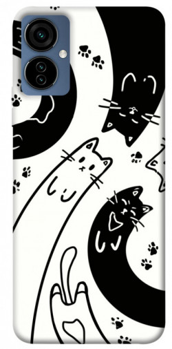 Чехол itsPrint Черно-белые коты для TECNO Camon 19 Neo