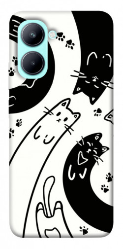 Чохол itsPrint Чорно-білі коти для Realme C33