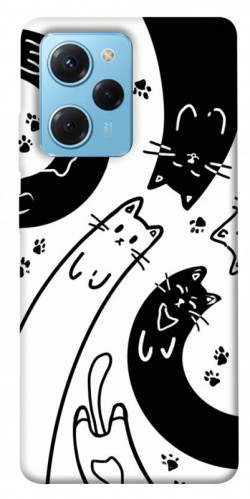 Чохол itsPrint Чорно-білі коти для Xiaomi Poco X5 Pro 5G