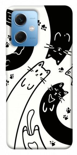 Чохол itsPrint Чорно-білі коти для Xiaomi Poco X5 5G