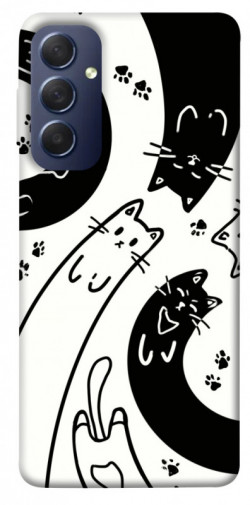 Чехол itsPrint Черно-белые коты для Samsung Galaxy M54 5G