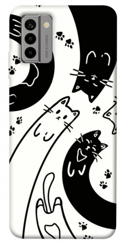 Чехол itsPrint Черно-белые коты для Nokia G22