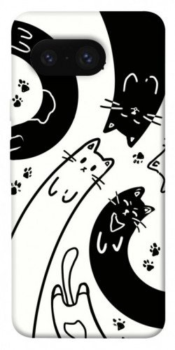 Чехол itsPrint Черно-белые коты для Google Pixel 8