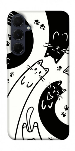 Чехол itsPrint Черно-белые коты для Samsung Galaxy A55