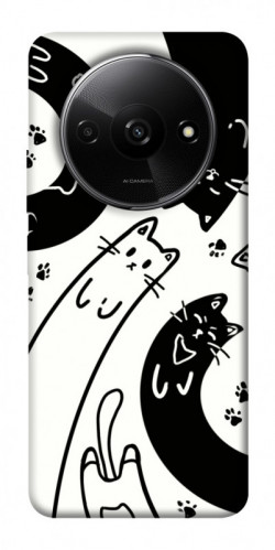 Чехол itsPrint Черно-белые коты для Xiaomi Redmi A3
